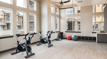 Fitness center with yoga studio